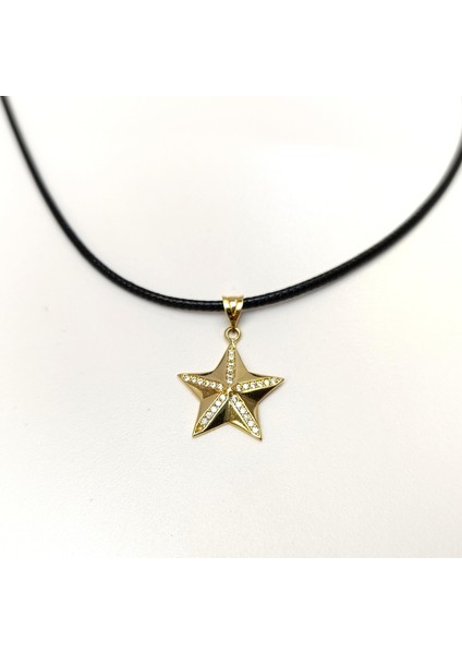 Yıldız Kolye 14 Ayar Altın Hd Videolu modelleri