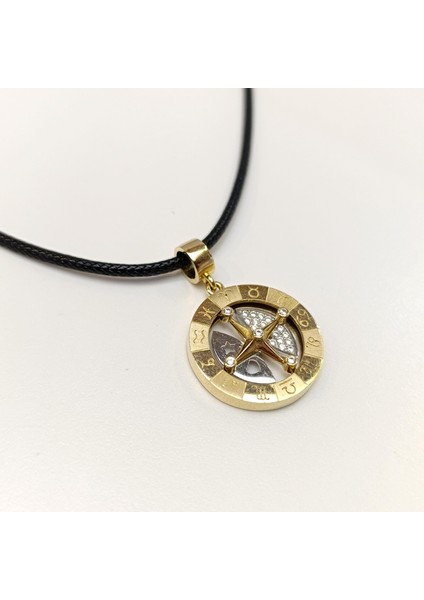 Pusula Kolye 14 Ayar Altın Hd Videolu modelleri