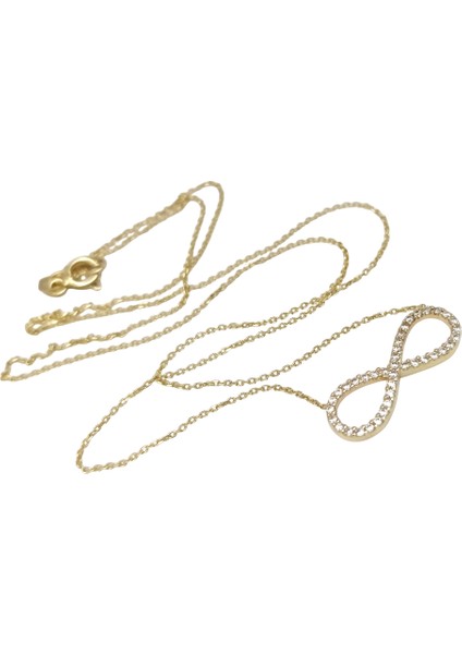 Sonsuzluk Kolye 14 Ayar Altın Hd Videolu