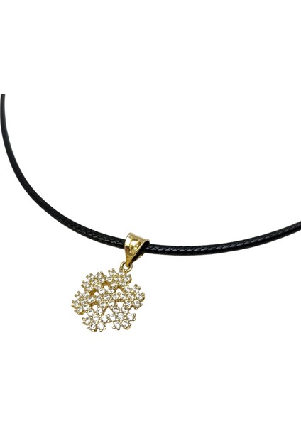 Kar Tanesi Kolye 14 Ayar Altın Hd Videolu