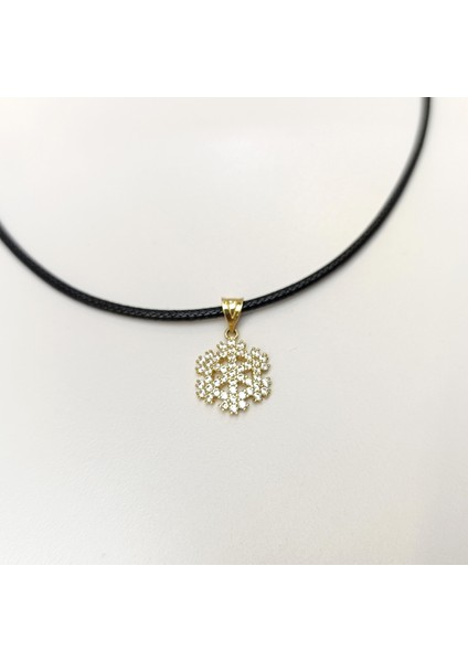 Kar Tanesi Kolye 14 Ayar Altın Hd Videolu modelleri