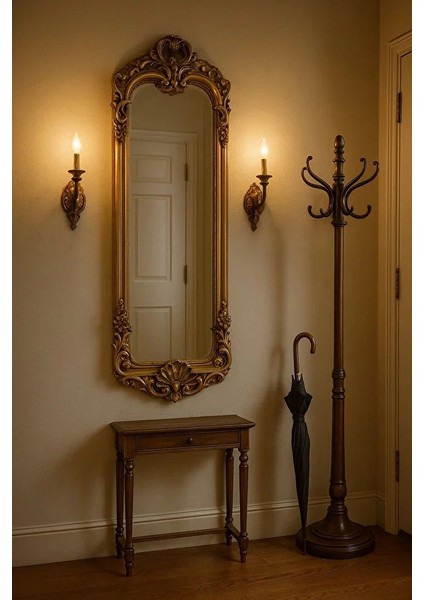 Dekoratif Varaklı Boy Aynası