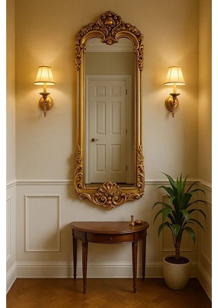 Dekoratif Varaklı Boy Aynası fiyatları