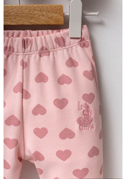 U.s.polo Assn Kız Bebek Gömlek Pijama Takımı Açık Pembe modelleri