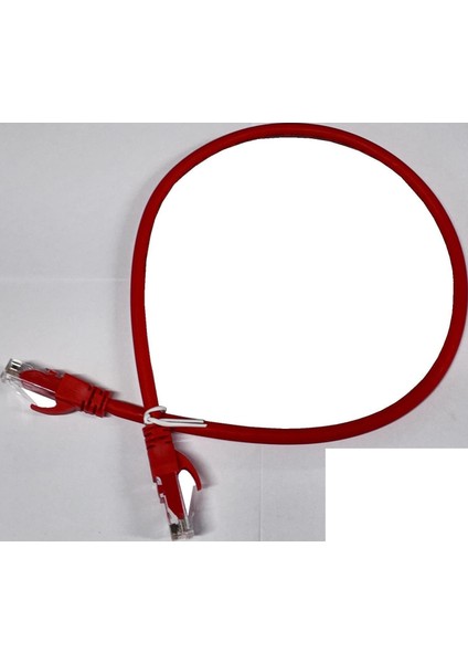 AC-602-0025/R 25CM Utp Cat6 Patch Kablo Kırmızı Cu, Lszh Awg 26/7