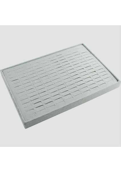 Nrzsnt Yatay Anfora Kumaş Batırmalı Yüzük Tablası -Açık Gri