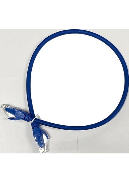AC-602-0025/B 25CM Utp Cat6 Patch Kablo Mavi Cu, Lszh Awg 26/7