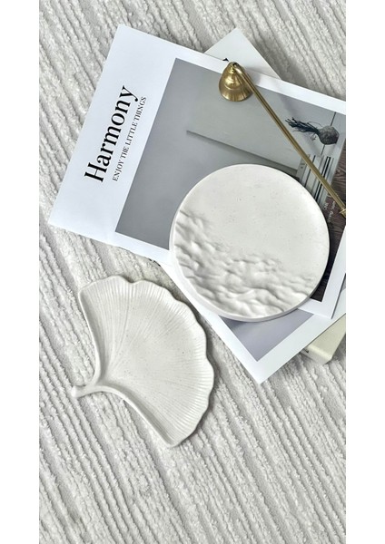 Yaprak ve Kendinden Dalgalı 2'li Dekoratif Tabak Seti modelleri