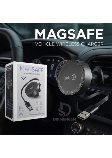 ⚡ Subzero HR69 15W Magsafe Şarj Telefon Tutacağı | Manyetik Araç Içi Hızlı Şarj Desteği modelleri