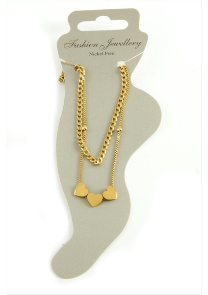 Nrzsnt Kalp Lüks Çelik Halhal-Sarı fiyatları