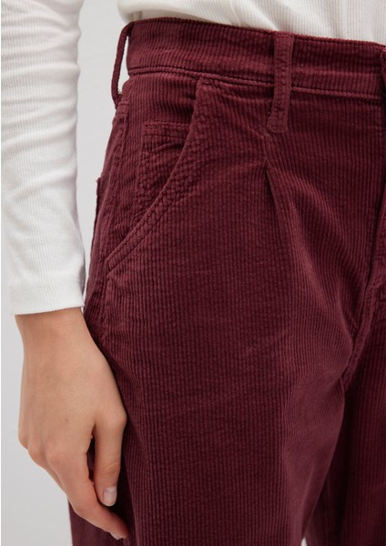 Laura Bordo Kadife Pantolon 101153-85728
