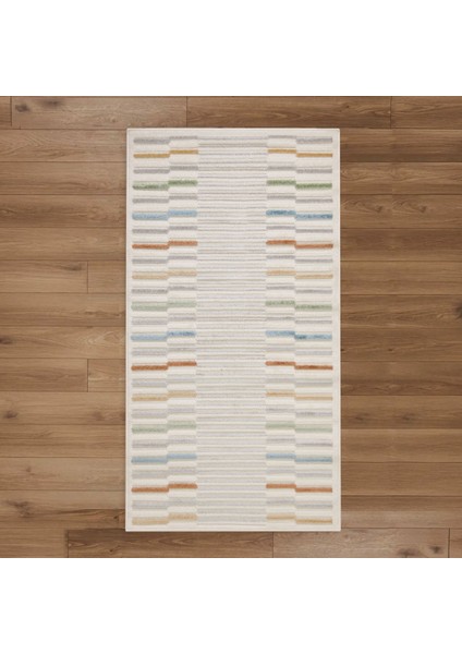 Soft Mono Tozumaz Antialerjik Halı - Kırık Beyaz - 80X150 cm