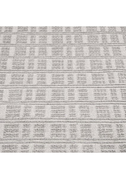 Soft Wesley Natürel 2'li Banyo Paspası - Gri - 60X100 cm + 50X60 cm modelleri