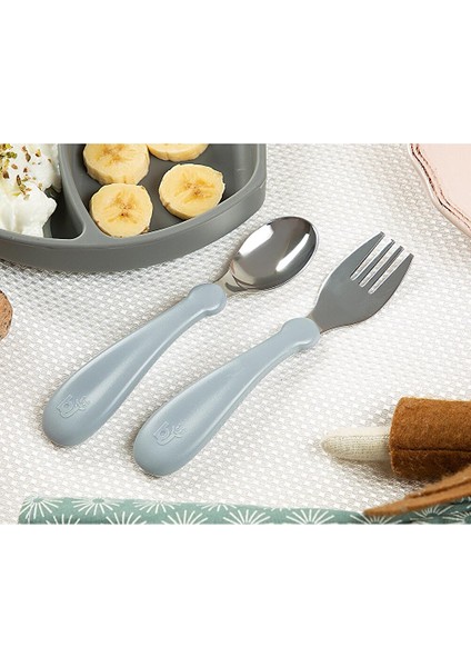 Paslanmaz Çelik Çatal Kaşık Seti - Gri fiyatları
