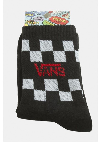 Nrzsnt Satranç Desenli Kolej Çorap 8X28-SIYAH fiyatları