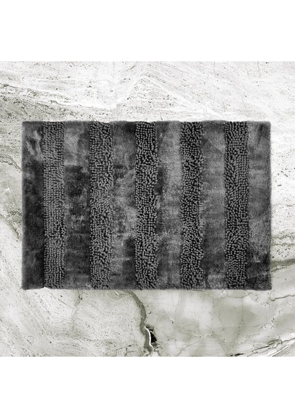Soft Line 2'li Banyo Paspası - Antrasit - 60X90 cm + 45X60 cm fiyatları