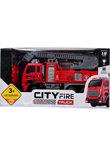 Uzaktan Kumandalı Şarjlı Pilli Işıklı Sirenli Full Fonksiyon Itfaiye Arabası Oyuncak 24 Cm. Merdivenli Model fiyatları