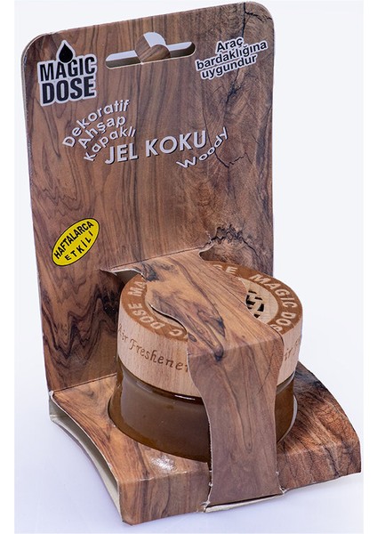 Dekoratif Ahşap Kapaklı Jel Koku 50ML - Odunsu fiyatları