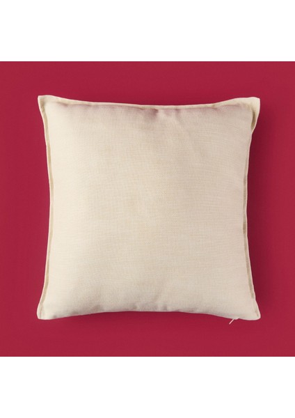 Soft Palm Breeze Haris Kırlent - Bej - 45X45 cm