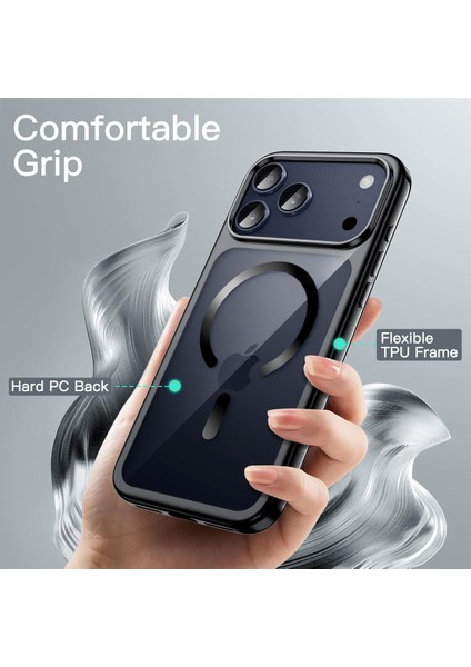 Apple iPhone 17 Pro Kılıf Kamera Çevresi Korumalı Renkli Magsafe Şarj Uyumlu Şeffaf Silikon fiyatları