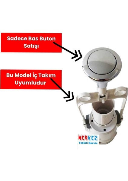 Creavit Uyumlu Klozet Rezervuar Bas Butonu Sifon Basma Düğmesi fiyatları