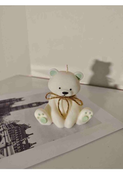 Sevimli Dekoratif Ayı Mum