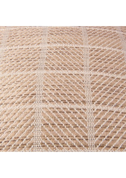 Soft Palm Breeze Jüt Görünümlü Kırlent - Kahverengi - 45X45 cm modelleri