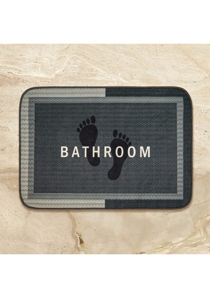 Soft Bathroom Dikdörtgen Sihirli Banyo Paspası - Antrasit - 50X70 cm modelleri