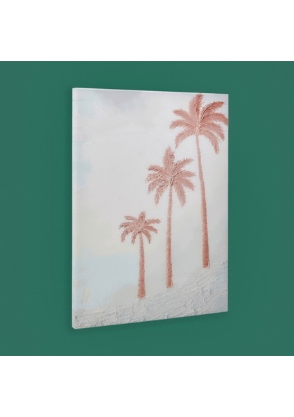 Deco Palm Breeze Kanvas Tablo - Bej - 50X70 cm modelleri