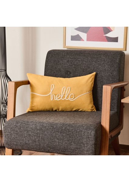 Soft Sun Madness Hello Kırlent - Hardal - 30X50 cm fiyatları