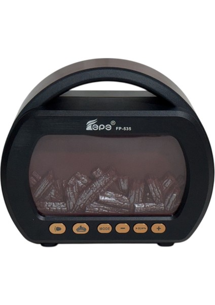 FP-535 El Fenerli Büyük Boy Nostaljik Radyo Fm Ahşap Şömine Görünümlü Bluetooth Hoparlör modelleri