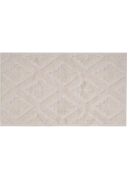 Soft Nil 2'li Banyo Paspası - Ekru - 60X100 cm + 50X60 cm