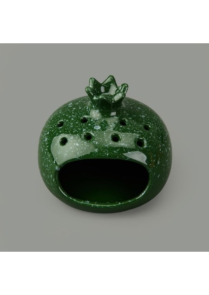 Deco Melograno Buhurdanlık - Yeşil - 10 cm