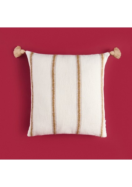 Soft Palm Breeze Adis Kırlent - Ekru - 45X45 cm