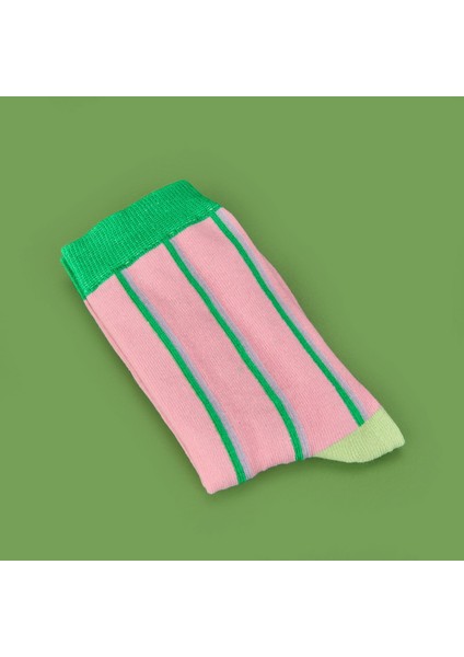 Soft Çizgili Çorap - Pembe fiyatları