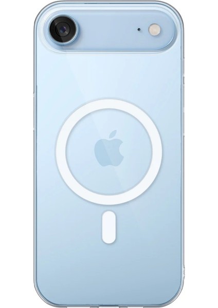 Apple iPhone 17 Air Kılıf Sararmaz Slim Magsafe Kablosuz Şarj Uyumlu Manyetik Sert Şeffaf Kapak