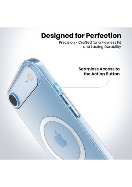 Apple iPhone 17 Air Kılıf Sararmaz Slim Magsafe Kablosuz Şarj Uyumlu Manyetik Sert Şeffaf Kapak indirimleri