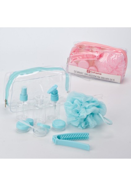 Çantalı Seyahat Tipi Kozmetik Dolum Seti fiyatları