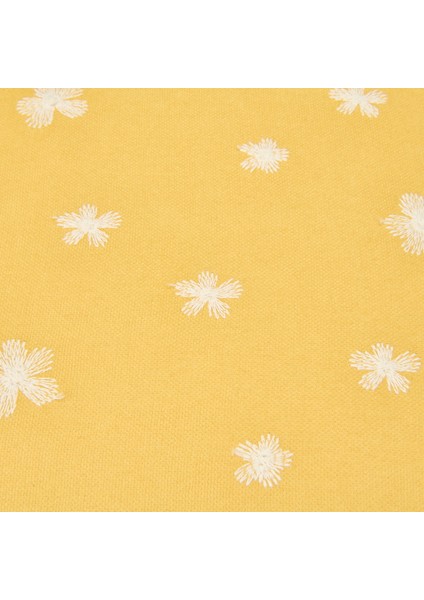 Soft Granny Summer Çiçek Nakışlı Kırlent - Hardal - 45X45 cm modelleri