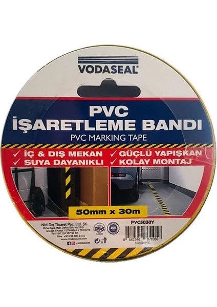 Pvc Işaretleme Bandı 50MMX30M fiyatları