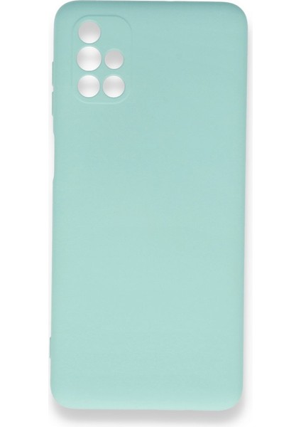 Samsung Galaxy M51 Kadife Dolgulu Lansman Silikon Kılıf Rcv/nano Lansman