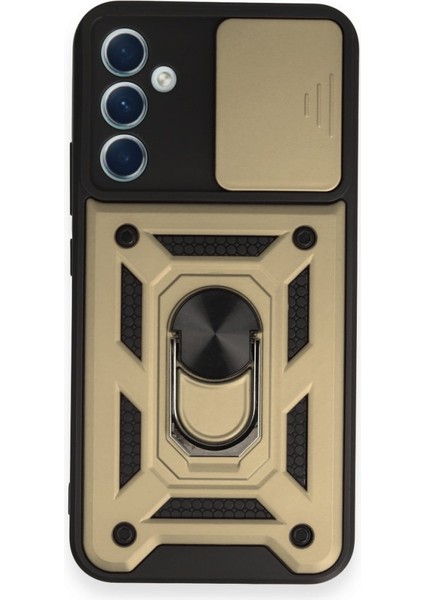 Samsung Galaxy A54 5g Kamera Sürgülü Tam Koruma Sert Silikon Kapak Ryc/ Pars Yüzüklü