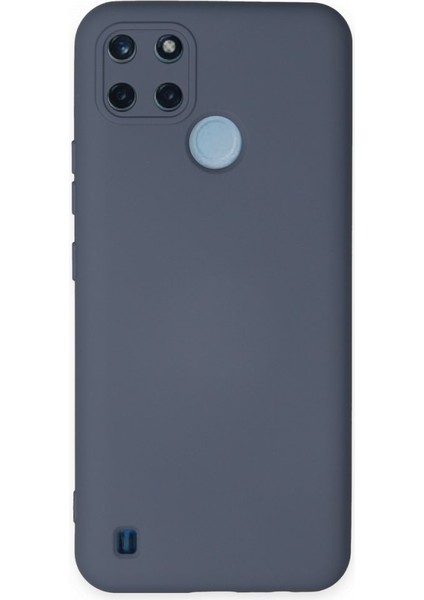 Realme C21Y Kadife Dolgulu Lansman Silikon Kılıf Rcv/nano Lansman
