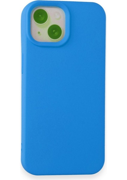 iPhone 15 Kadife Dolgulu Lansman Silikon Kılıf Rcv/nano Lansman