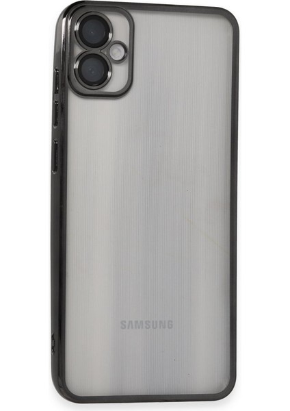 Samsung Galaxy A05 Kılıf Kamera Lens Korumalı Parlak Silikon Kapak Ryc/razer Lens - Siyah