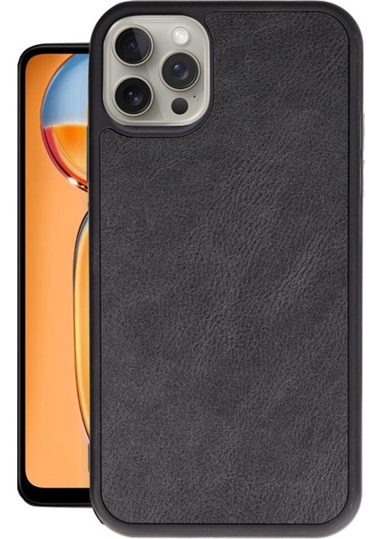 iPhone 15 Pro Şık Görünümlü Premium Kapak Rcv/aras Deri