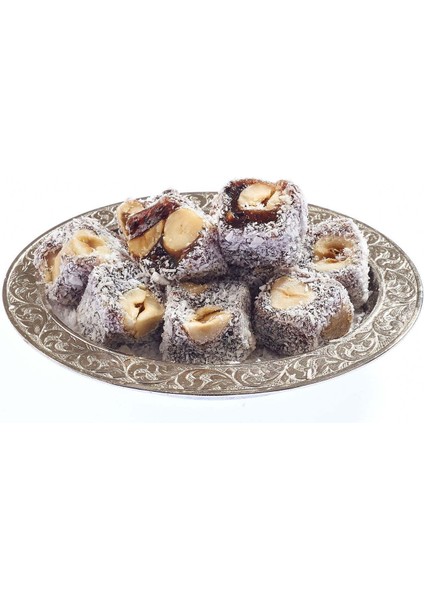 Hindistan Cevizli, Siyah Üzümlü, Fındıklı Mini Lokum 250 G