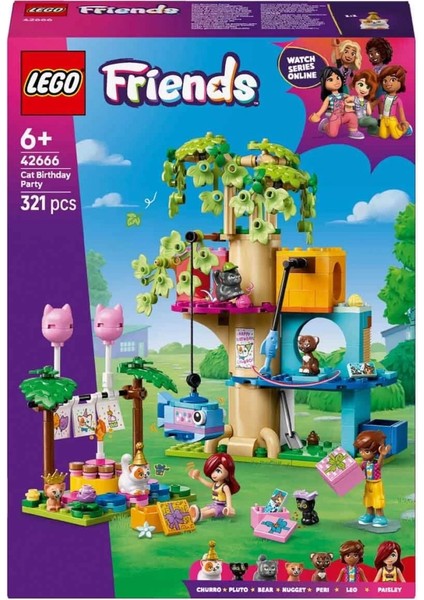 Bfs LEGO Friends Kedi Doğum Günü Partisi ve Ağaç Ev 42666 fırsatları