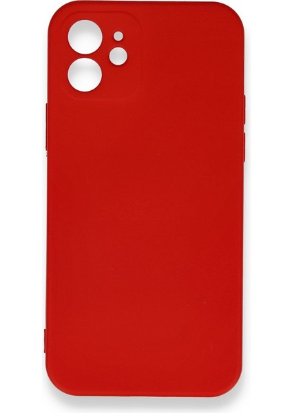 iPhone 12 Kadife Dolgulu Lansman Silikon Kılıf Rcv/nano Lansman