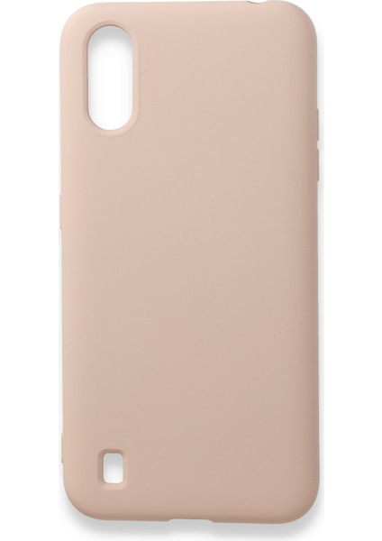 Samsung Galaxy A01 Kadife Dolgulu Lansman Silikon Kılıf Rcv/nano Lansman